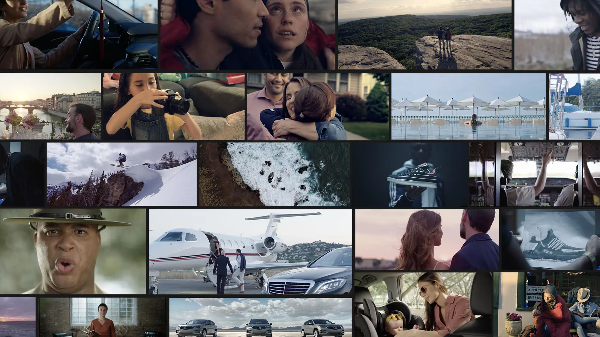 Stills from film and commercial productions